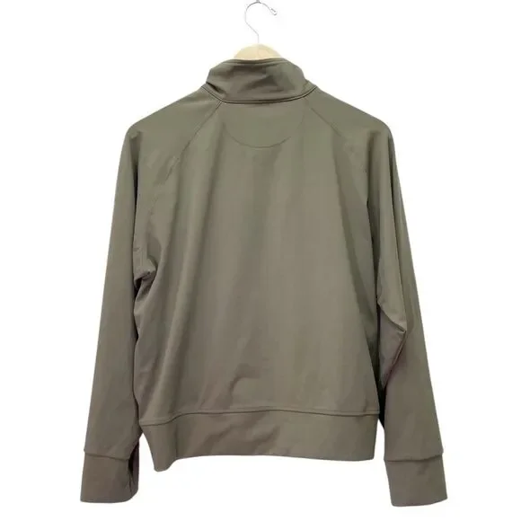 Albion Fit Gotta Run 1/4 Zip Pullover Olive Green Athletic Sweatshirt Sz Medium - Picture 3 of 16